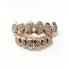 Nuevo Corazón de Amor Europeo Americano Cobre Microincrustado Circonita Hip Hop Grillz Dientes Grill Decoración de Dientes Personalidad Tendencia Decoración Dental