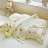 Funda de almohada de gasa arrugada de algodón para niños Funda de almohada de látex para bebé 30X50CM Funda interior para cojín de siesta de jardín de infancia