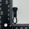 Puxador de Zíper de Resina Preta Nº 5 Flor de Crisântemo Pequena Dentes de Borracha Zíper para Jaquetas, Roupas de Proteção Solar, Acessório Puxador de Zíper para Vestuário