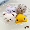 Broche, Grampo de Cabelo, Pingente, Acessórios de Pelúcia Desenho Animado Gatinho Fofo, Urso, Pato Amarelo Pequeno, Acessórios para Roupas DIY