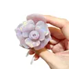 Pinza para el cabello de acetato de rosa de alta gama, Pinza de tiburón retro francesa, Accesorio para el cabello para mujer, Nuevo adorno versátil para el cabello