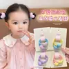 Elástico de Cabelo Infantil de Bolinhas e Coração, Corda de Cabelo de Alta Elasticidade para Meninas, Acessório de Cabelo para Bebê, Elástico de Cabelo para Menininha para Trançar