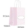 Sacola de presente (decorada) Rosa Bebê M 22,5X31,5X10cm