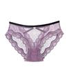 Calzones sexys europeos y americanos para mujer encaje hueco cintura baja perspectiva europea y americana ropa interior corazón de durazno perspectiva algodón entrepierna calzones