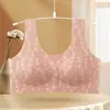 Comércio Exterior Transfronteiriço Verão Fino Meia-Idade e Idosos Mães Botão Frontal Roupa Íntima Sem Aro Sutiã Sutiã de Amamentação Feminino