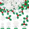 Navidad Transfronteriza Brillo Copo de Nieve Blanco Resina Accesorios Pequeños DIY Pegamento de Crema Funda de Teléfono Móvil Pasador Adorno para Peinado