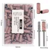 Fornecimento exclusivo transfronteiriço mini pequeno anel de lixa 3mm anel de lixa para nail art polimento de nail art remover pele morta remover esmalte tamanho pequeno anel de lixa rosa