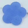 Ventas Directas de Fábrica Almohadilla Limpiadora de Ventosa de Silicona con Forma de Flor Herramienta Limpiadora de Brochas de Maquillaje Almohadilla Limpiadora al por Mayor