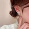 Pendientes de Plata de Ley S925 Estilo Coreano Flor de Cerezo Dulce 2026 Nuevos Pendientes de Botón Tendencia Simple Elegante Personalidad de Nicho