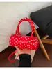 Bolsa Almofada Estilo Novo 2026 Transfronteiriça, Versão Coreana com Bolinhas Texturizadas, Design de Nicho, Versátil para Ombro, Transversal e Mão