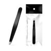 Pinza para cejas de acero inoxidable 430 abierta densa 96 pinza para cejas punta plana oblicua alicates para cejas en forma de cuchillo oblicuo herramienta de protección para maquillaje de belleza