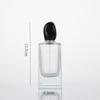 Botella de vidrio cuadrada para subenvasado de líquidos, botella de perfume de vidrio blanco transparente, fábrica al por mayor, botella de perfume de prensa
