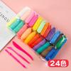 Arcilla Ultraligera 24 Colores 36 Colores Plastilina Arcilla de Color Saludable Arcilla Ligera Copo de Nieve Espacial Juguetes de Arcilla DIY para Niños