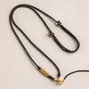 Collar de Cuerda Trenzada Flor de Durazno Margarita An Ning Producto Semi-Terminado Se Puede Usar como Colgante Joyería Oro y Plata TikTok Xiaohongshu Mismo Estilo 2026
