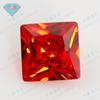 Huagang gema cuadrada ángulo recto flor de coche circón piedra desnuda superficie del anillo cuentas sueltas Cuadrado de Princesa gema CZ artificial Diamante desnudo