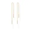 Pendientes de Hilo con Personalidad de Moda Transfronterizos Europeos y Americanos Pendientes Largos con Hilo Retorcido Onda 2024 Verano Nuevas Joyas para Mujer