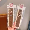 Pegatina de Flequillo de Velcro para Niñas Peine Organizador Domador de Cabello Rebelde a Cuadros Color Café con Leche Pinza para Cabello de Bebé Accesorios para el Cabello