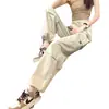 Pantalones cargo de secado rápido para mujer 2023 verano delgados de cintura alta con cordón en la pierna pantalones de senderismo casuales americanos harem pantalones deportivos