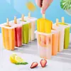 Molde para Paletas de Helado con Tapa, Molde de Hielo para Uso Doméstico, Paletas de Hielo Caseras Antiguas, Molde para Helado, Fabricante de Dulces de Hielo, Lindo