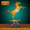 Jishanyuan "suba ao topo" ornamentos de cavalo de cobre cavalo para o sucesso decoração de sala de estar lucky artesanato A0010