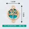 Joyas Creativas DIY Accesorios Galvanizados Nuevo Árbol del Dinero Hueco Collar de Vidrio Pulsera Colgante Venta al por Mayor