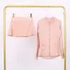 Traje de Chaqueta Lulu con Cuello Alto y Falda de Tres Pliegues Traje Deportivo de Fitness Falso de Dos Piezas Falda de Tenis Elástica Anti-Exposición Todas las Estaciones