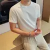 Nueva Camiseta de Algodón de Manga Corta para Hombre Verano 2026, Camiseta Básica Casual de Color Sólido con Cuello Redondo para Hombre, Entrega Directa del Fabricante