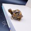 Grava de Cristal Natural Pegamento de Resina Adornos de Tortuga Pequeña Decoración de Escritorio Micro Paisaje Muñeca para Bonsái Venta al por Mayor