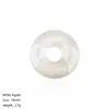 Colgante de Piedra Natural de la Paz de 18 mm Agujero Grande Ágata Redonda Cristal Vintage Accesorio de Joyería Colgante de la Paz de Amatista