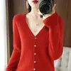 Cárdigan Delgado Holgado Talla Grande para Mujer Cuello en V Versátil Tejido Prendas de Abrigo Primavera y Verano Tejido de Punto Manga Larga Casual Nuevo Estilo