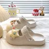 Zapatos Zuecos Juveniles y Antienvejecimiento con Borde Dulce Ondulado para Mujer, Sandalias Mary Jane Cerradas de EVA para Verano, Uso al Aire Libre y Viajes