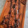 Token taoísta rayo madera de azufaifo personaje del Emperador de Jade token inferior token artesanías talladas a mano