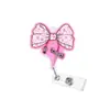 Porta-Crachá Retrátil Giratório com Glitter para o Dia dos Namorados Xo Coração, Melhor Venda da Amazon, Fácil de Segurar, Clipe para Crachá Médico em Estoque