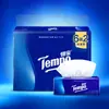 Papel tissue Tempo espessado de 4 dobras, 90 folhas por pacote, 18 pacotes, lenço facial, papel toalha de mesa, papel tissue Tempo em uma caixa completa, espessado