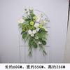 Serie Mori hilera de flores de suelo camino de flores simulación camino de flores plomo flor falsa flor flor arte escena diseño ceremonia de boda paisaje decoración blanca verde