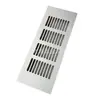 Orificio de ventilación de aleación de aluminio para armario orificio de ventilación rectangular malla transpirable de disipación de calor malla cubierta decorativa para zapatero cubierta de orificio de escape