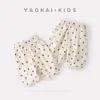 Pantalones Casuales de Lunares Simples y Elegantes de Nuevo Estilo para Bebés y Niños Pequeños, Pantalones de Algodón Estilo Coreano, Ropa de Verano para Bebés, Leggings Delgados