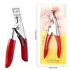 Tijeras de uñas transfronterizas tijeras en forma de U diy uña francesa tijeras para uñas postizas herramientas para uñas suministros venta al por mayor