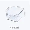 Caja de Almacenamiento de Escritorio de Acrílico Rectangular Pequeña Caja de Almacenamiento con Cajón Transparente Divisor Esencial para Escritorio de Oficina