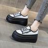 Zapatillas Blancas Estilo Espiga de Trigo para Mujer, Nuevos Zapatos de Suela Gruesa para Aumentar la Altura Primavera 2026, Moda Versátil Casual Ins
