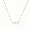 Collar Colgante de Diamantes de Fila Única, Moderno y Lujoso, Diseño de Nicho para Mujeres, Cadena Clavicular Versátil de Gama Alta, Perfecto para Regalos