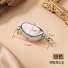 Acero Inoxidable con Garantía de No Decoloración Broche de Lingote Broche de Perla Pulsera Collar Eslabón DIY Hecho a Mano Versátil Accesorios Decorativos