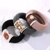 Argola para Toalha Estojo de Couro Elástico de Cabelo Feminino para Rabo de Cavalo Alto Estilo Coreano Elástico Liso Corda de Cabelo Espessa Simples Alta Elasticidade