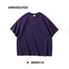 Camiseta de Verano para Hombre Ag 300g Saludable Oversize Moderna Holgada Cuello Redondo Algodón Manga Corta Verano Transpirable Manga Corta