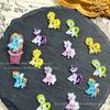 Nuevos Lindos Mini Dibujos Animados Pony Arcoíris Accesorios de Resina DIY Arte de Uñas Dibujos Animados Accesorios Funda de Teléfono Accesorios para el Cabello