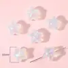 Cuentas acrílicas lágrimas azules estrella azul de cinco puntas mariposa colgante con cuentas hecho a mano material DIY pulsera casera combinación