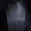 Nuevo Colgante de Collar con Cruz de Espinas y Rosa Estilo Retro Oscuro Europeo y Americano Accesorios Fabricante Venta al por Mayor