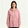 Logotipo personalizado, estilo europeo y americano, comercio electrónico transfronterizo, sudadera con capucha de corte holgado para otoño/invierno para mujer, estilo retro americano, forrada de polar, diseño simple
