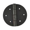 Bisagra redonda de bronce negro, bisagra antigua china, puerta de armario zapatero de madera de secuoya para muebles chinos.