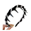¡Artículo Popular de Amazon! Diadema de Terciopelo con Perlas Onduladas de Corona Alta para Mujer, Nuevo Pinza para el Cabello Antideslizante para Lavado de Cara para Recoger el Cabello Suelto